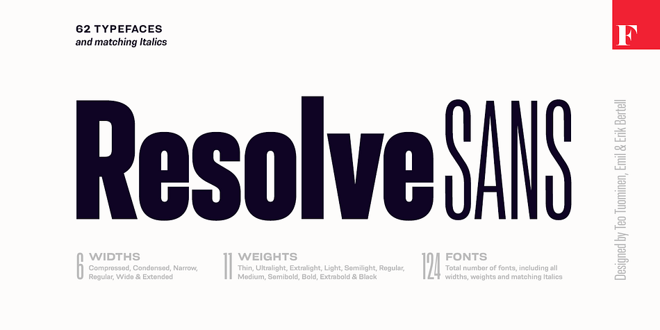 Resolve Sans Regular Light family specimen 1