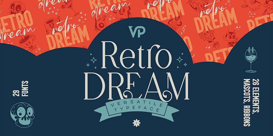 Retro Dreams Serif 2 family specimen 1