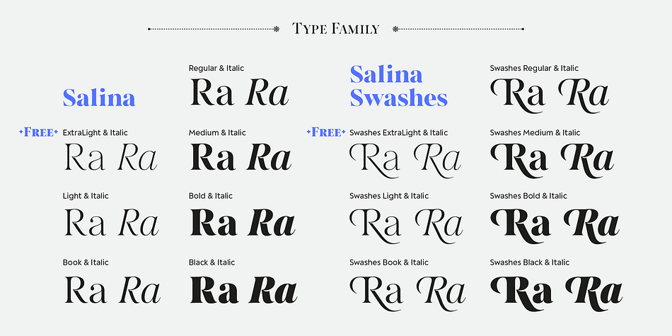 Salina Extra Light family specimen 2