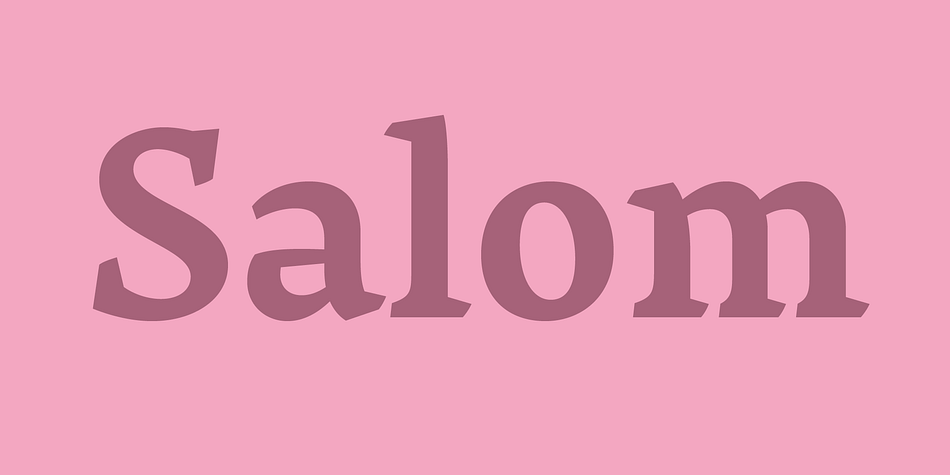 Salom Black Stencil family preview