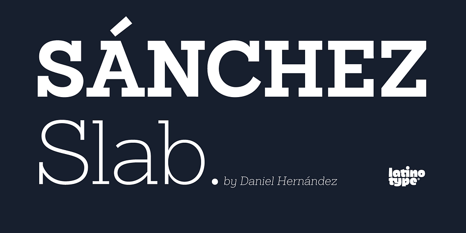 Sanchez Slab Regular family preview