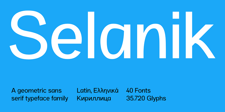 SK Selanik Rounded Italic family preview