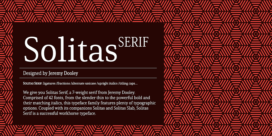 Solitas Serif Normal Regular family preview