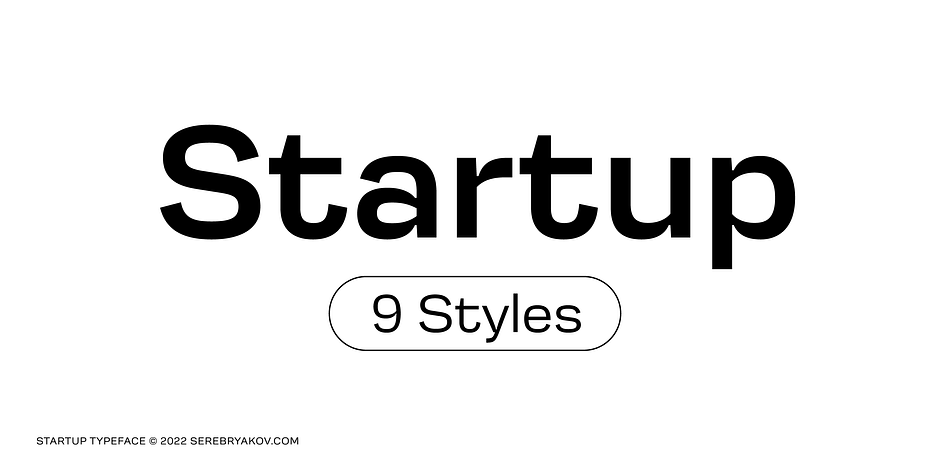 Startup Extra Light family specimen 1