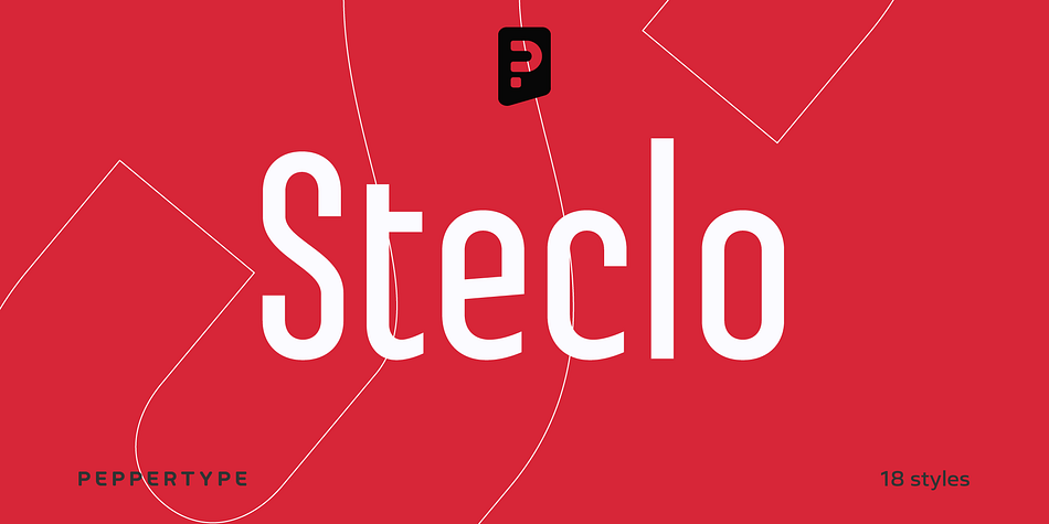 Steclo Extra Light family specimen 1