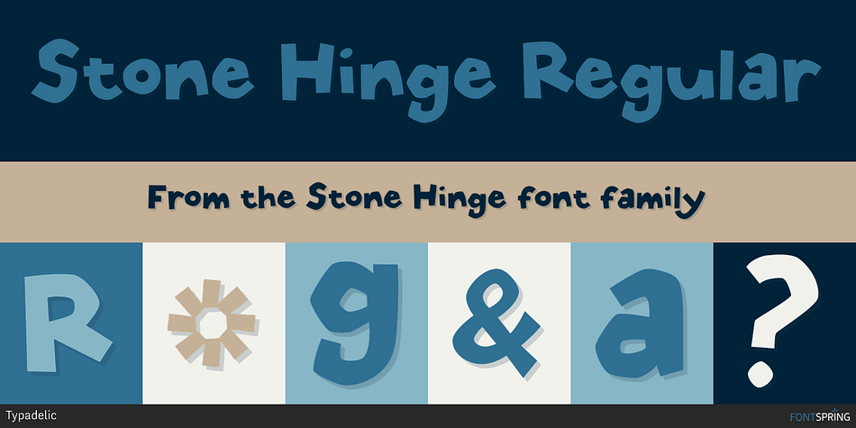 Stone Hinge Regular family preview