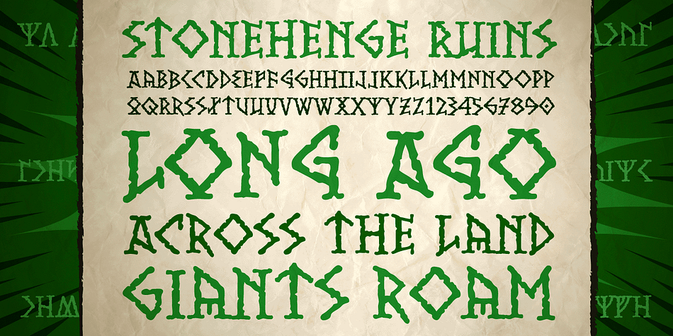 Stonehenge Runes family specimen 2
