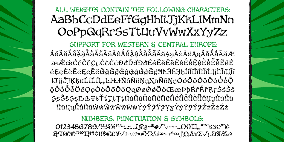 Storyline Typewriter family specimen 2