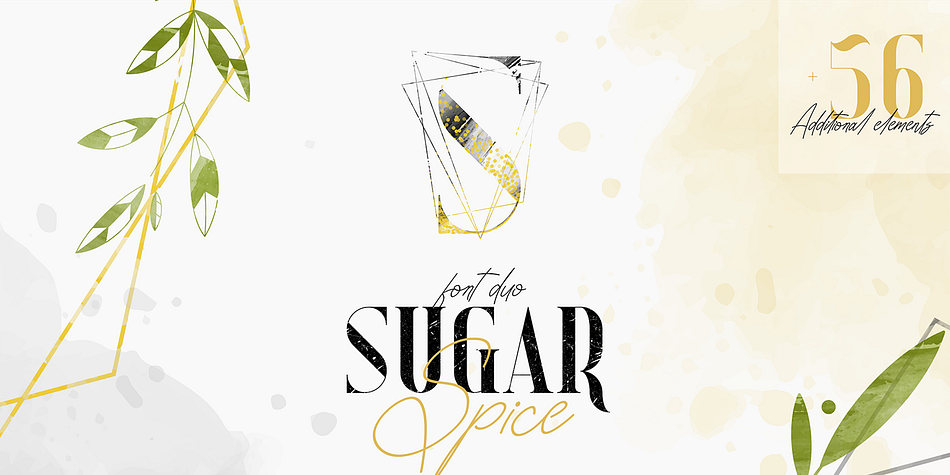 Sugar Spice - Font Duo Rough family specimen 1