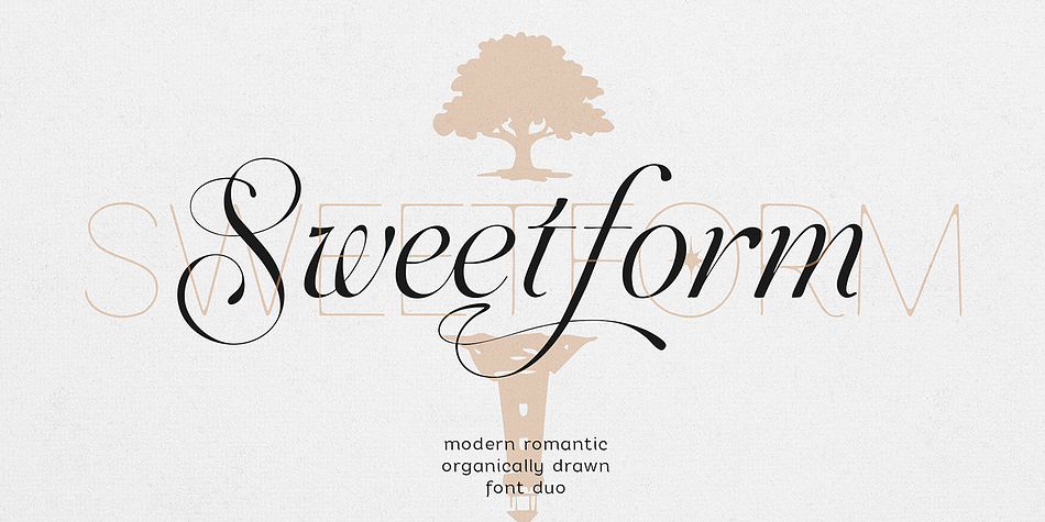 Sweetform - Serif & Sans Font Duo Sans family specimen 1