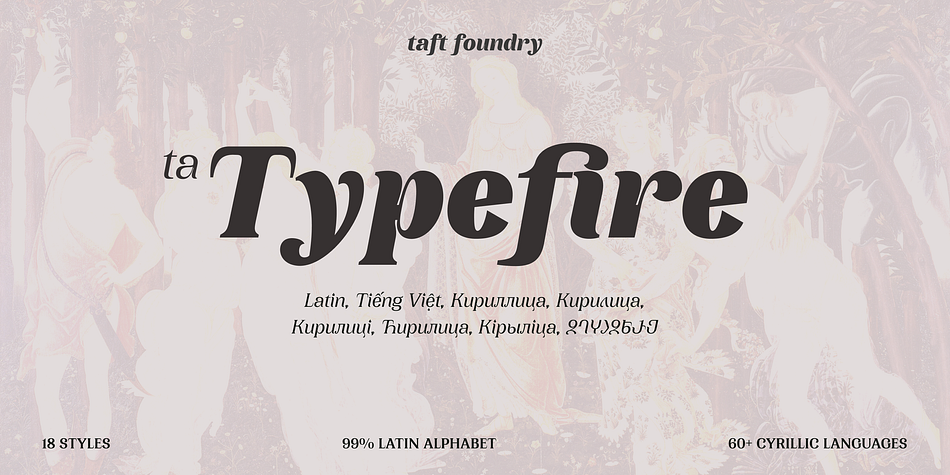TA Typefire Bold family specimen 1