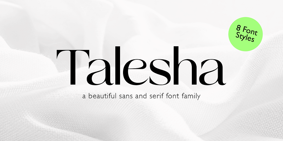 Talesha Condensed 02 Slant family specimen 1