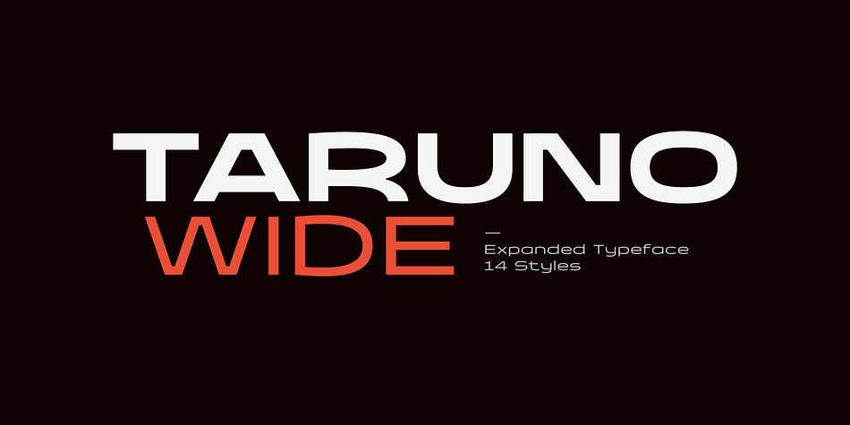 Taruno Wide Medium family preview