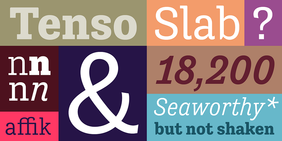 Tenso Slab Regular family specimen 1
