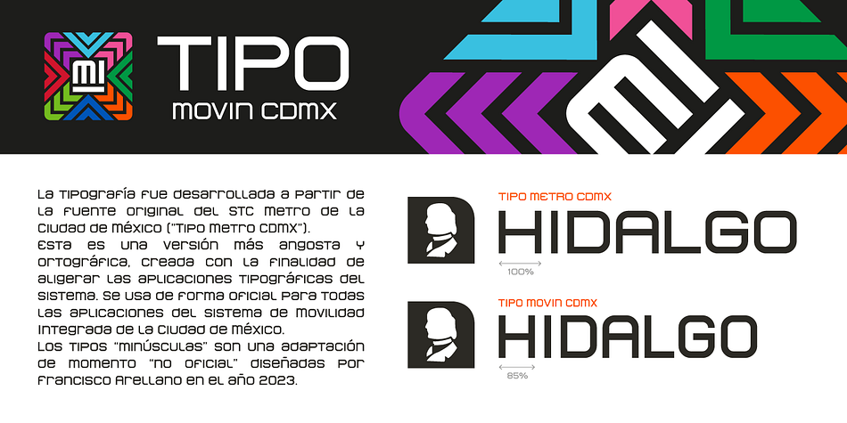 Tipo Movin CDMX Bold family specimen 2