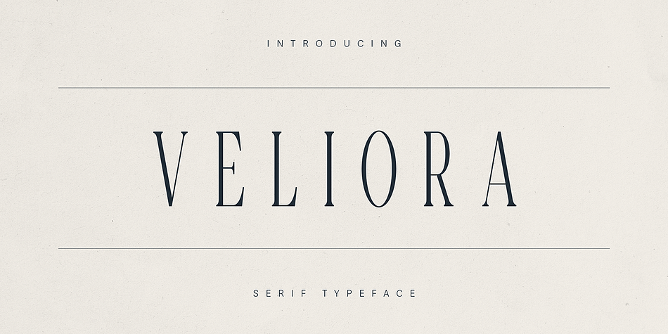 Veliora Regular family preview