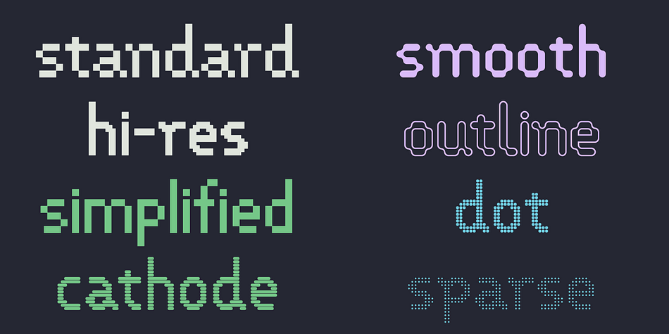VP Pixel Smooth Outline family preview