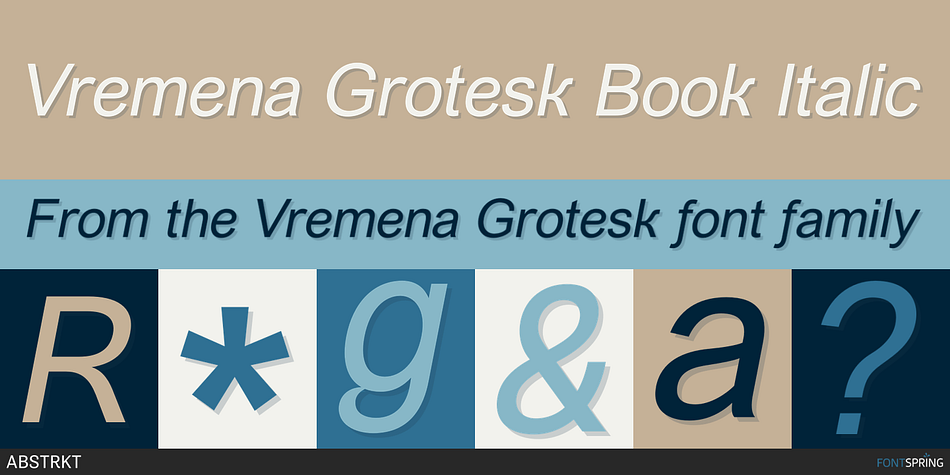 Vremena Grotesk Medium family specimen 2