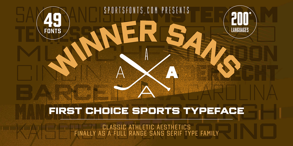 Winner Sans Condensed Regular family preview