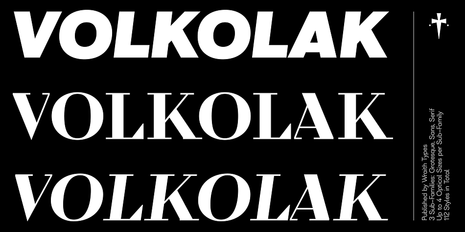 WT Volkolak Sans Poster Thin family preview