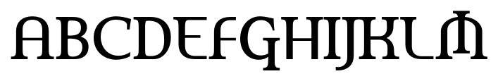 Amerika Pro Regular font specimen