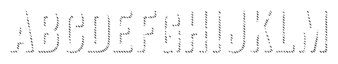 Anodyne Shadow Regular font specimen
