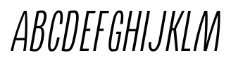 AS Naya Light Italic font specimen