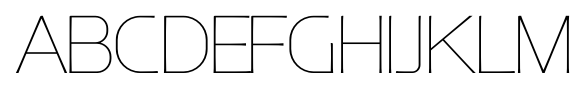 Ata Thin font specimen
