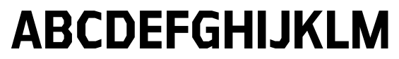 Athabasca Condensed Bold font specimen