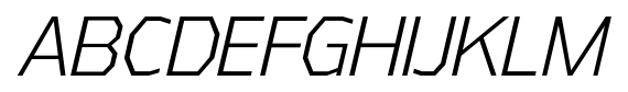 Athabasca Condensed Light Italic font specimen