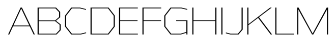 Athabasca Extra Light font specimen
