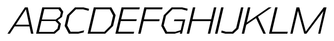 Athabasca Light Italic font specimen