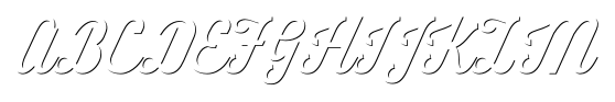 Authentica Shadow font specimen