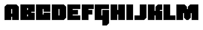 Blackentina 4F Regular font specimen