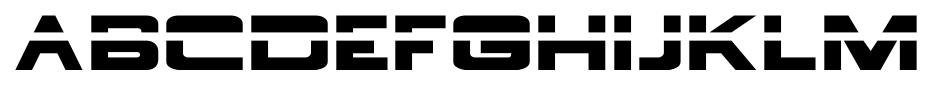 Borg Nine Regular font specimen