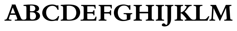 Borgia Pro Bold font specimen