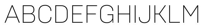 Brutal Type ExtraLight font specimen