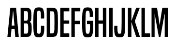 Built Titling Regular font specimen