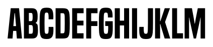 Built Titling Semi Bold font specimen
