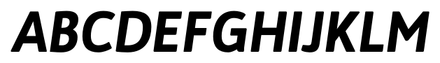 Bw Quinta Std Black Italic font specimen