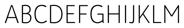 Bw Quinta Std Light font specimen