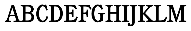 Calgary Serial Regular font specimen