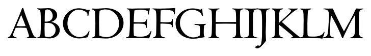 Cambridge Serial Regular font specimen