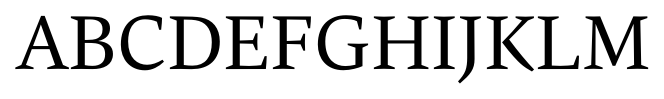 Carat Regular font specimen