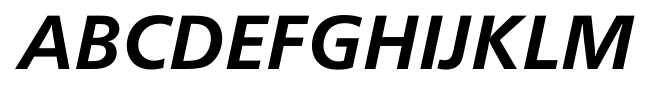 CartoGothic Pro Bold Italic font specimen