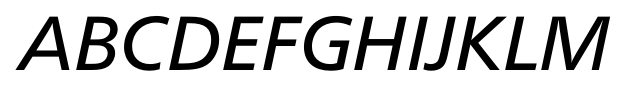 CartoGothic Pro Italic font specimen
