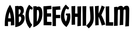 Chickweed Titling Regular font specimen