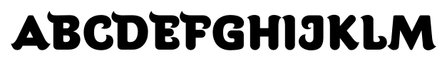 Contra Flare Extra Bold font specimen
