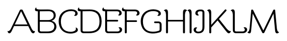 Contra Flare Light font specimen