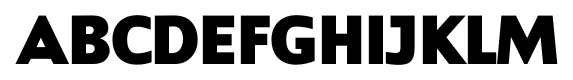 Contra Sans Extra Bold font specimen